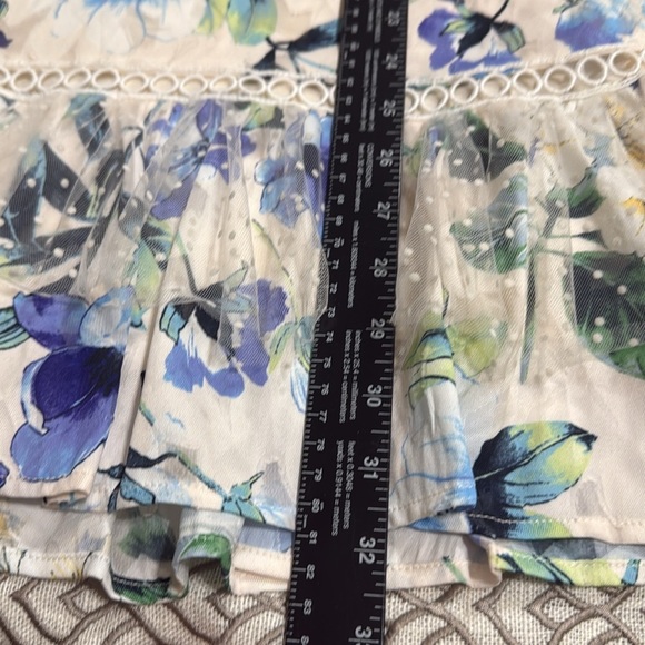 (T6) NEW Foxiedox Ressie Blue Floral Dress with Ruffles Size S - Picture 10 of 16